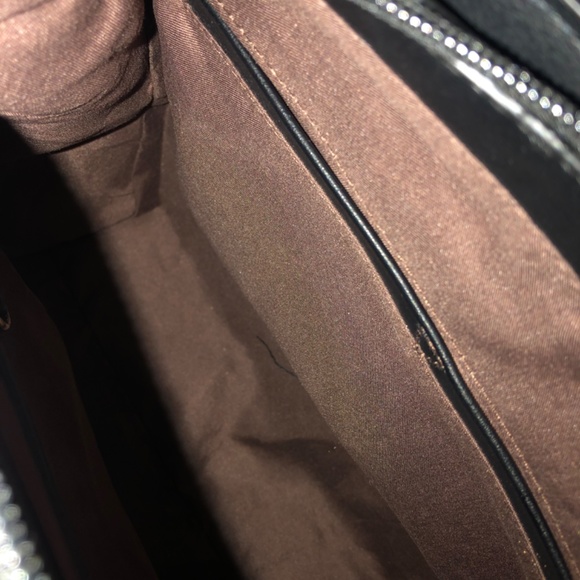 SNAKESKIN PRINT BEE BAG💕CLOSEOUT💕 STUNNING BLUSH BLK Python HANDBAG NWT - Picture 12 of 14